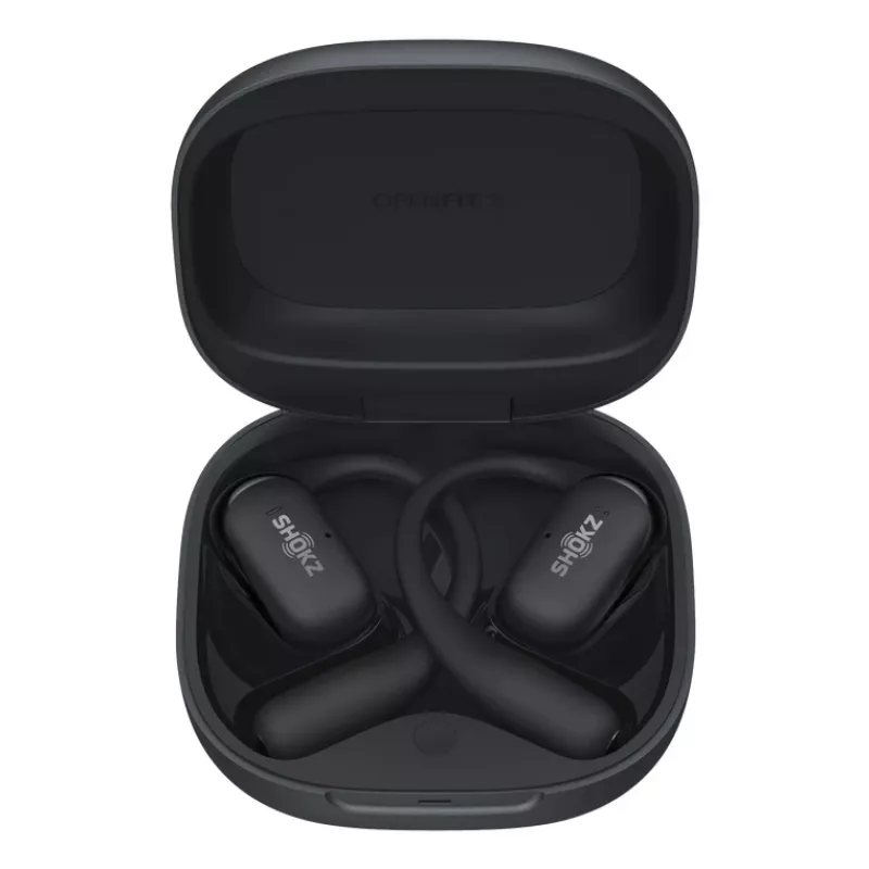 Shokz OpenFit 2 auriculares inalámbricos open-ear, negros