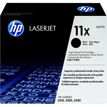 HP 11X cartucho de tóner Original LaserJet negro de alto rendimiento 1 unidad
