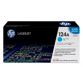 HP 124A cartucho de tóner Original LaserJet cian, 2000 páginas, cian, 1 unidad