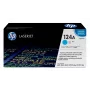 HP 124A cartucho de tóner Original LaserJet cian, 2000 páginas, cian, 1 unidad