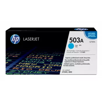 HP 503A cartucho de tóner Original LaserJet cian