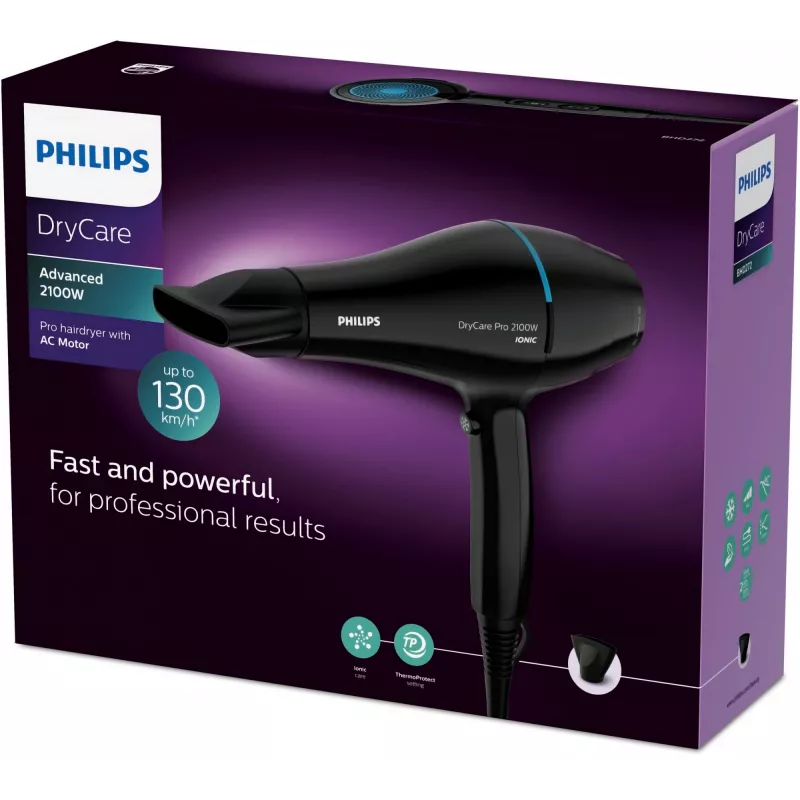 Secador de pelo Philips DryCare BHD272/00 2100 W negro