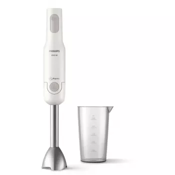 Batidora de mano Philips HR2534/00 — 650 W, 2 velocidades, Pulse, varilla metálica, blanca