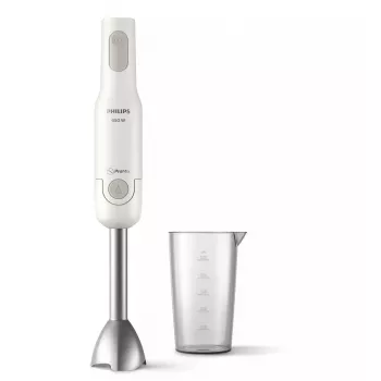 Batidora de mano Philips HR2534/00 — 650 W, 2 velocidades, Pulse, varilla metálica, blanca