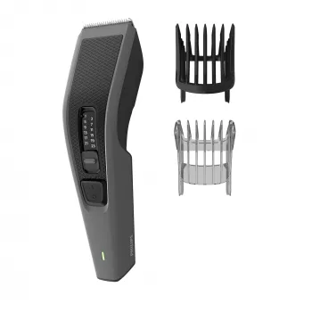 Cortapelos Philips HAIRCLIPPER serie 3000 HC3525/15, negro, gris, 0,5 mm, 2,3 cm, 4,1 cm, AC/batería, 45 min