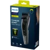 Philips Hairclipper Series 3000 HC3525/15 cortapelos, cuchillas metálicas autoafilables, 0,5-23 mm, 13 ajustes de longitud, cuchilla de 41 mm, red/batería, 45 min, negro/gris