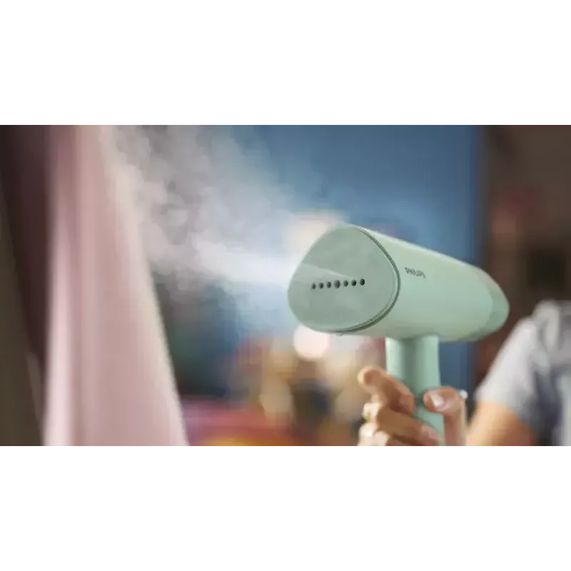 Vaporizador de mano para prendas Philips serie 3000 STH3010/70 — 1000 W, 20 g/min de vapor continuo, cable de 2 m, plegable, depósito extraíble