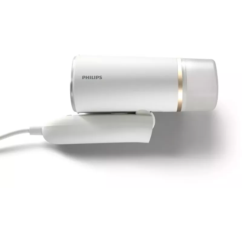 Alisador de vapor de mano Philips serie 3000 STH3020/10 – 1000 W, 20 g/min de vapor continuo, depósito extraíble de 0,12 l, cable de 2 m, diseño de viaje, blanco