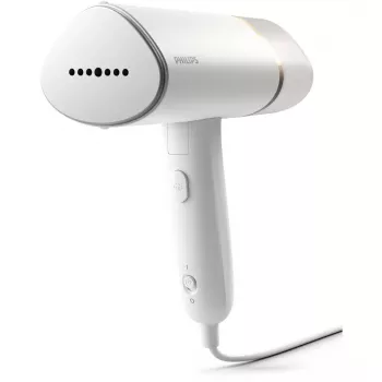 Alisador de vapor de mano Philips serie 3000 STH3020/10 – 1000 W, 20 g/min de vapor continuo, depósito extraíble de 0,12 l, cable de 2 m, diseño de viaje, blanco