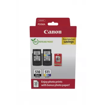 Canon 2970B017 cartucho de tinta 2 uds. original negro, cian, magenta, amarillo