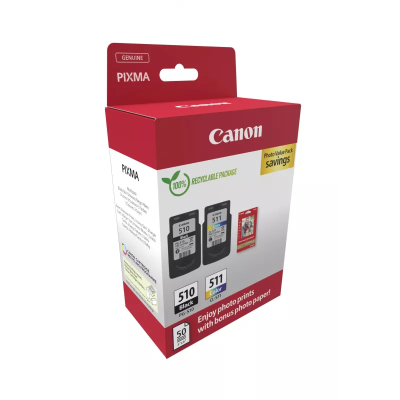 Canon 2970B017 cartucho de tinta 2 uds. original negro, cian, magenta, amarillo