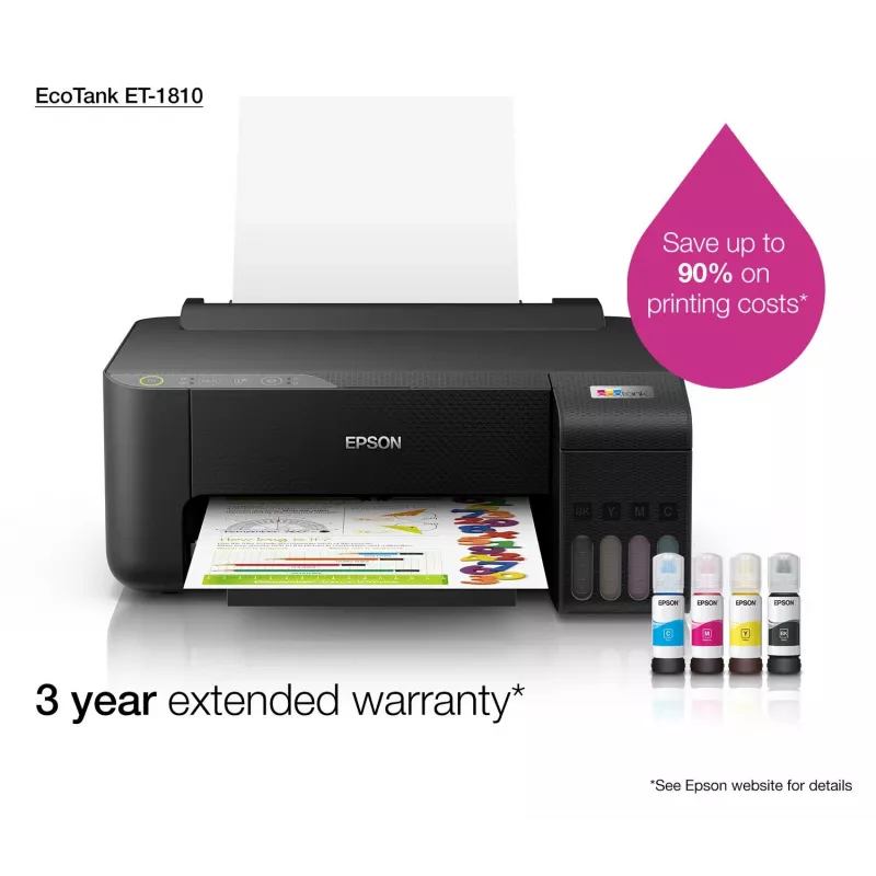 Epson EcoTank ET-1810 impresora de inyección de tinta color 5760 x 1440 DPI A4 Wi-Fi