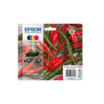 Cartucho de tinta Epson 503 4 uds. original rendimiento estándar negro, cian, magenta, amarillo