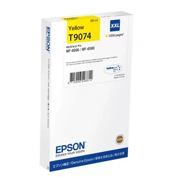 Cartucho de tinta Epson C13T90744N XXL Amarillo – Original Extra High Yield para WorkForce WF-6XXX