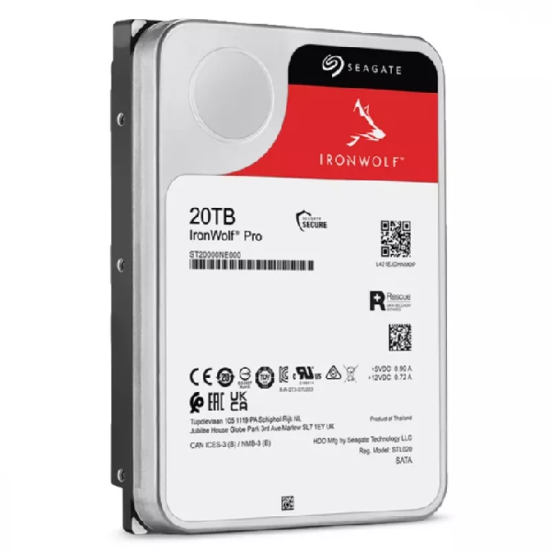Disco duro interno Seagate IronWolf Pro ST20000NT001 20 TB 7200 RPM 256 MB 3,5