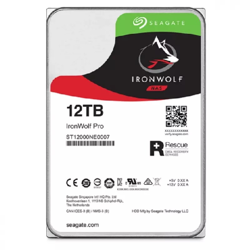 Disco duro interno Seagate IronWolf Pro ST12000NT001 12 TB 7200 RPM 256 MB 3,5