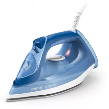 Plancha de vapor Philips 3000 Serie DST3031/20 — 2400 W, depósito de agua 0,3 l, suela cerámica, 40 g/min vapor continuo