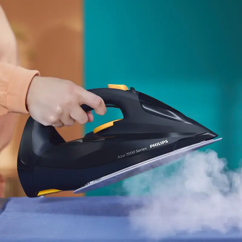 Plancha de vapor Philips 7000 Serie DST7060/20 azul/amarillo