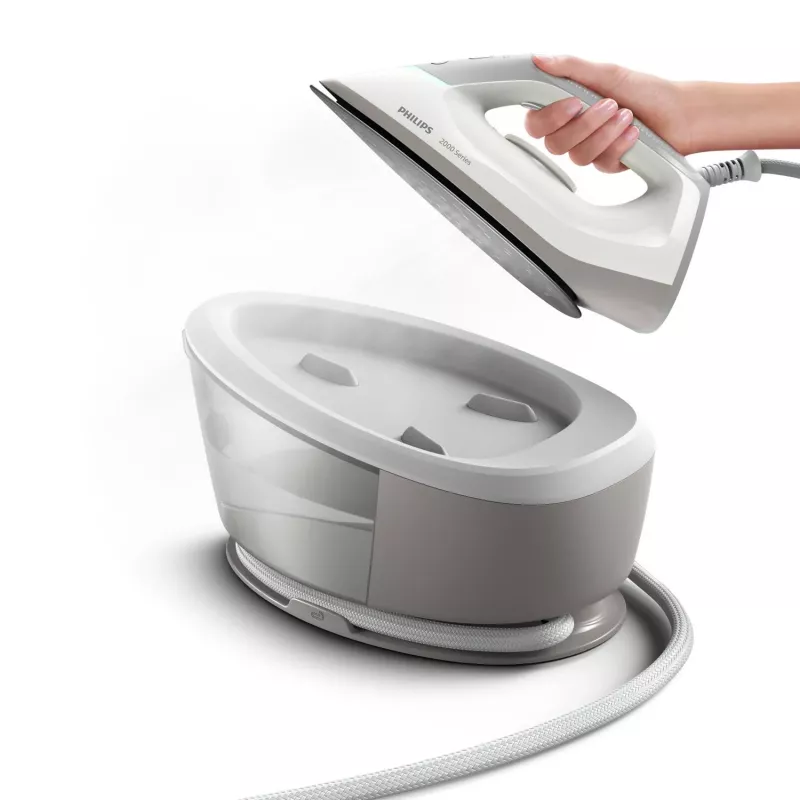 Central de planchado Philips 2000 series PSG2000/80 2400 W 1,4 L suela cerámica gris, blanco