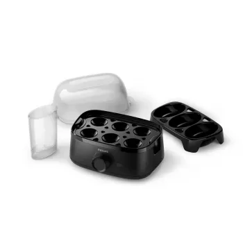 Huevera Philips 3000 series HD9137/90 capacidad 6 huevos negra