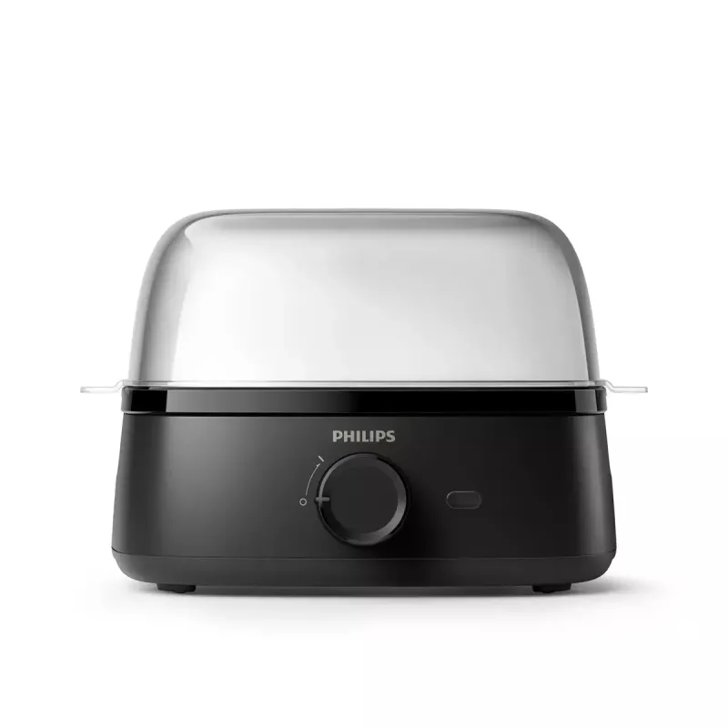 Huevera Philips 3000 series HD9137/90 capacidad 6 huevos negra