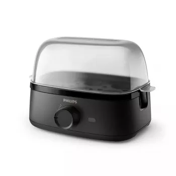 Huevera Philips 3000 series HD9137/90 capacidad 6 huevos negra