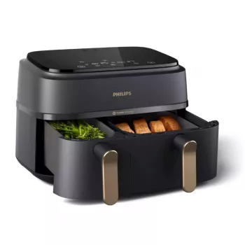 Freidora de aire Philips 3000 Series Dual Basket Airfryer NA352/00 — 9 L, 2750 W, doble cesta, 8 programas, 40–200 °C