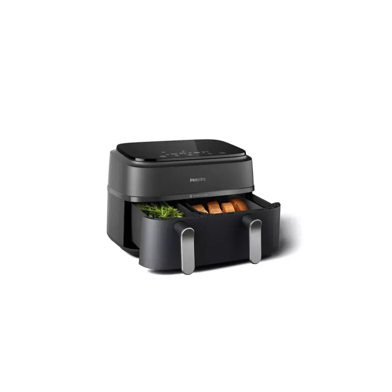 Freidora de aire Philips 3000 Series Dual Basket Airfryer NA352/00 — 9 L, 2750 W, doble cesta, 8 programas, 40–200 °C