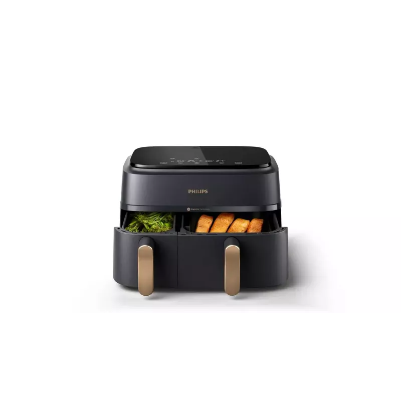 Freidora de aire Philips 3000 Series Dual Basket Airfryer NA352/00 — 9 L, 2750 W, doble cesta, 8 programas, 40–200 °C