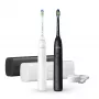 Cepillo de dientes sónico recargable Philips Sonicare Series 5300 HX7109/01, 2 mangos, 2 cabezales, 62.000 movimientos/min., 2 velocidades, estuche de viaje