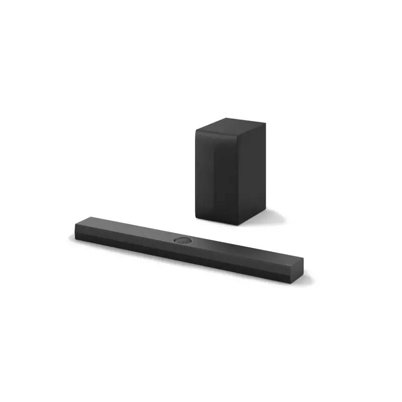 Barra de sonido LG S70TY — 320W, con cable e inalámbrica, 5 altavoces, negra
