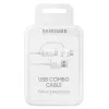 Cable USB Samsung EP-DG930 USB 2.0 1,5 m USB A USB C/Micro-USB B blanco
