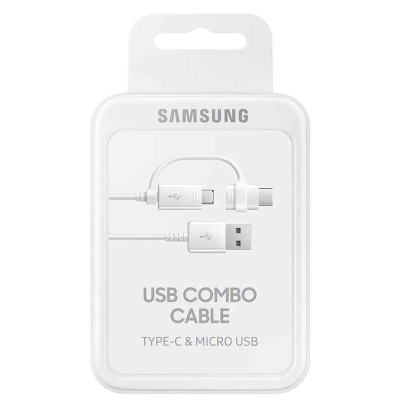 Cable USB Samsung EP-DG930 USB 2.0 1,5 m USB A USB C/Micro-USB B blanco