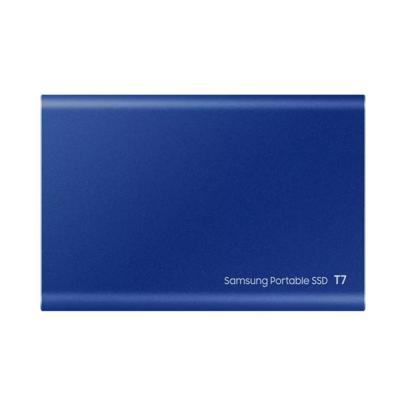 SSD externo Samsung T7 Portable 1 TB, USB-C 3.2 Gen 2, NVMe, cifrado por hardware AES-256, azul