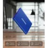 SSD externo Samsung T7 Portable 1 TB, USB-C 3.2 Gen 2, NVMe, cifrado por hardware AES-256, azul