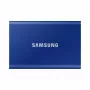 SSD externo Samsung T7 Portable 1 TB, USB-C 3.2 Gen 2, NVMe, cifrado por hardware AES-256, azul
