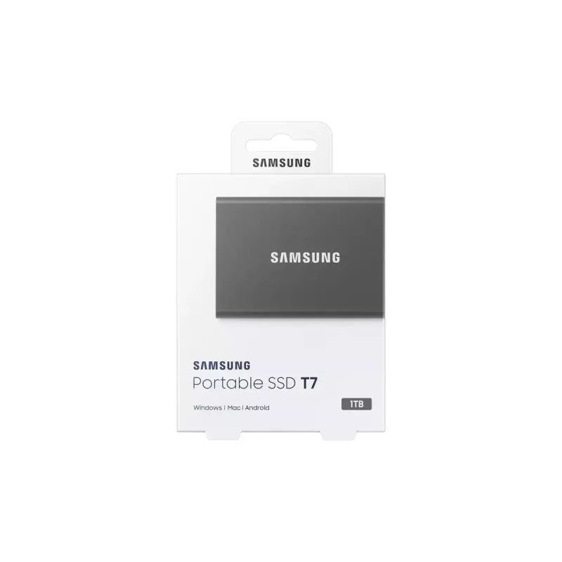 SSD portátil Samsung T7 1 TB USB Type-C 3.2 Gen 2 (3.1 Gen 2) gris