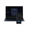 SSD externo Samsung MU-PE2T0K 2 TB NVMe portátil USB Type-C 3.2 Gen 2, lectura 1050 MB/s, escritura 1000 MB/s, carcasa de goma beige