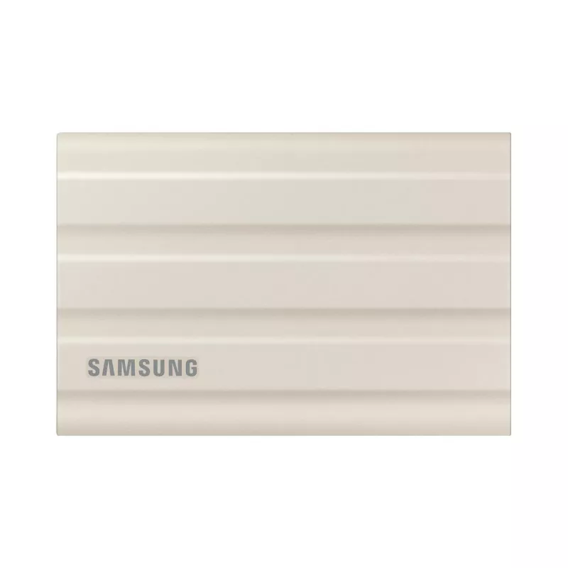 SSD externo Samsung MU-PE2T0K 2 TB NVMe portátil USB Type-C 3.2 Gen 2, lectura 1050 MB/s, escritura 1000 MB/s, carcasa de goma beige