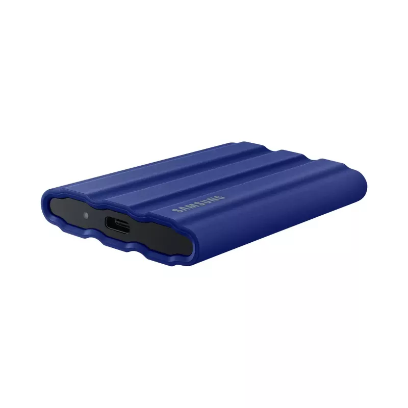SSD externo Samsung MU-PE2T0R 2 TB USB Type-C 3.2 Gen 2 NVMe, azul, carcasa de goma, resistente al agua