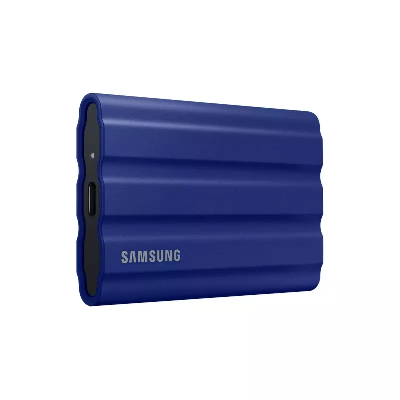 SSD externo Samsung MU-PE2T0R 2 TB USB Type-C 3.2 Gen 2 NVMe, azul, carcasa de goma, resistente al agua