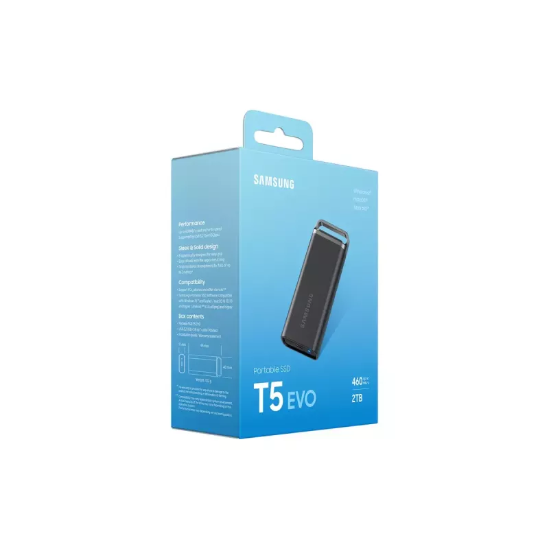 Unidad SSD Samsung 2TB portátil USB 3.2 Gen 1 MU-PH2T0S