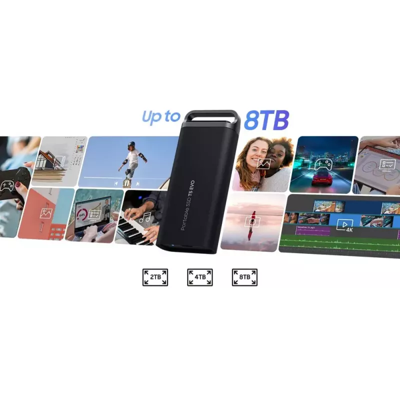 Unidad SSD Samsung 2TB portátil USB 3.2 Gen 1 MU-PH2T0S