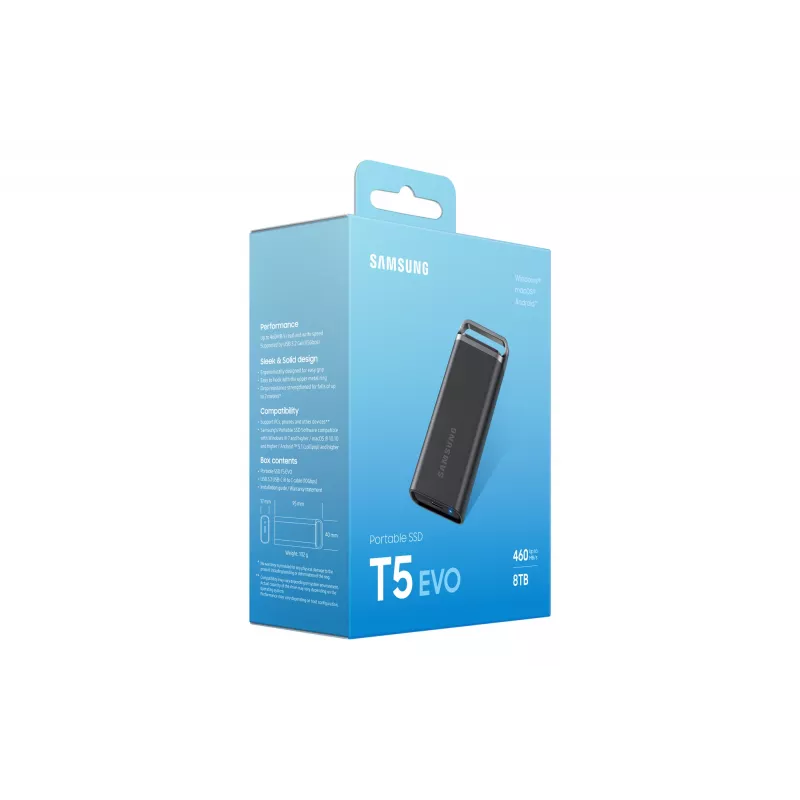 Samsung MU-PH8T0S 8 TB 3.2 Gen 1 (3.1 Gen 1) Negro