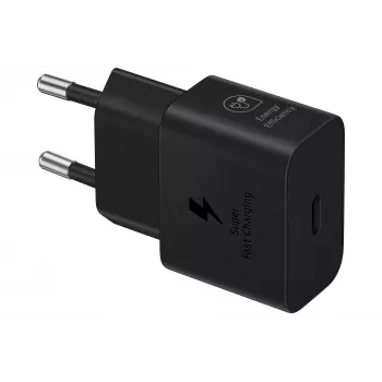 Cargador Samsung EP-T2510 25W USB‑C interior carga rápida, negro, cable de 1 m