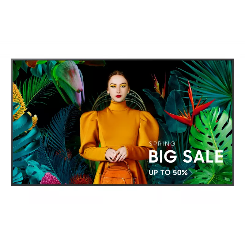 Pantalla plana de señalización digital Samsung QM75C 190,5 cm (75 inch) LCD Wi-Fi 500 cd/m² 4K Ultra HD Negro Tizen 24/7