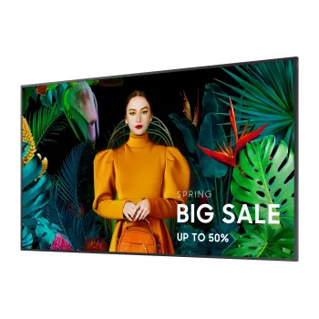 Pantalla plana de señalización digital Samsung QH75C 190,5 cm (75 inch) LCD Wi-Fi 700 cd/m² 4K Ultra HD Negro Tizen 24/7