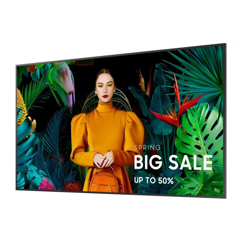 Pantalla plana de señalización digital Samsung QH75C 190,5 cm (75 inch) LCD Wi-Fi 700 cd/m² 4K Ultra HD Negro Tizen 24/7