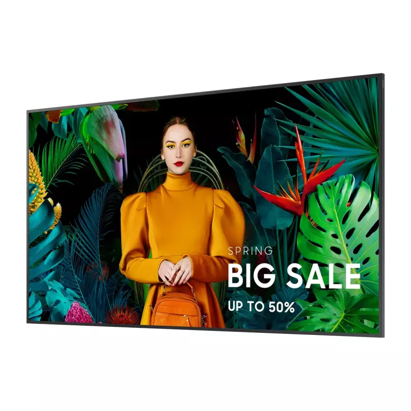 Pantalla plana de señalización digital Samsung QM55C 139,7 cm (55 inch) LCD Wi-Fi 500 cd/m² 4K Ultra HD Negro Tizen 24/7