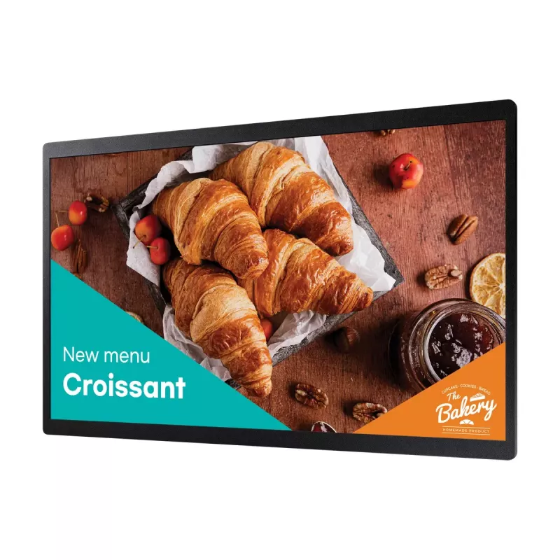 Pantalla plana de señalización digital Samsung QB24C 61 cm (24 inch) LED Wi-Fi 250 cd/m² Full HD Negro procesador integrado Tizen 16/7